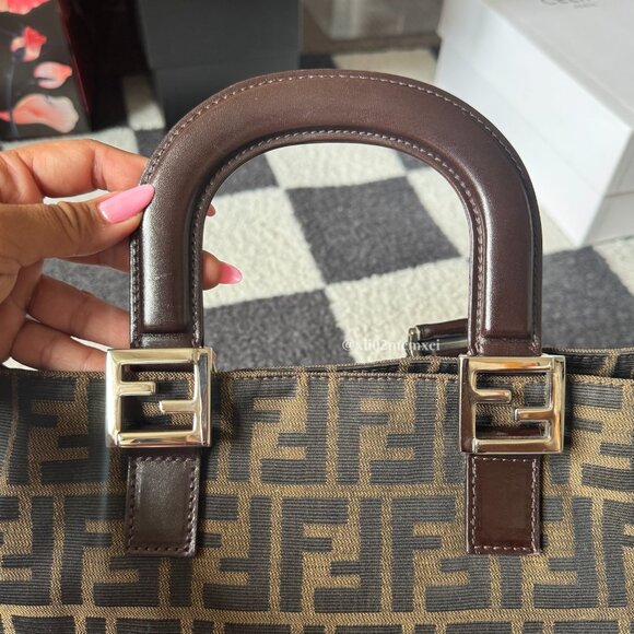 FENDI ZUCCA TOTE BAG VINTAGE - Picture 4 of 11